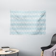 thumbnail image 1 of Ikat Tapestry, Pale Colored Geometric Aztec Pattern Traditional Peruvian Culture Elements, Wall Hanging for Bedroom Living Room Dorm Decor, 60W X 40L Inches, Grey White Sky Blue, by Ambesonne, 1 of 2
