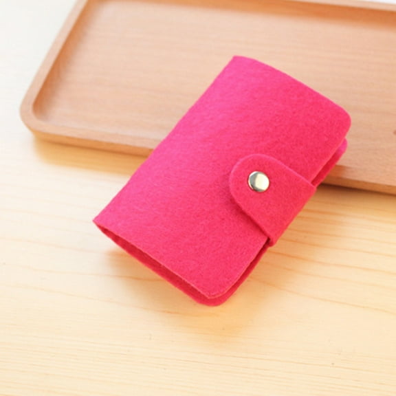 DECORNIJIA Card Wallet Cover Case Felt 1Pcs Travel Use Women