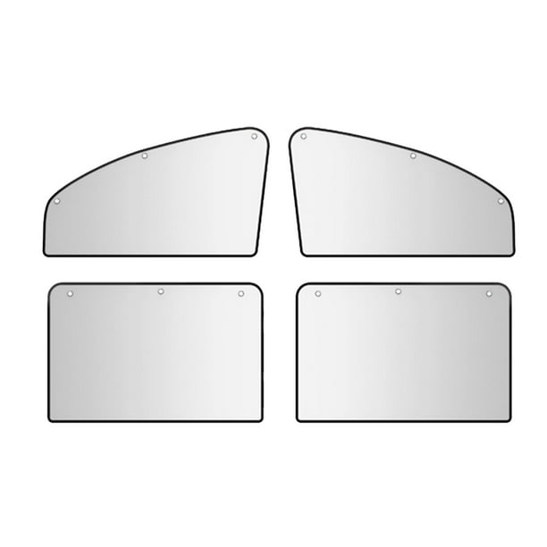 Protector de privacidad para parasol de coche, cortina decorativa multiusos, suministros fáciles de usar 4 piezas