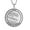Silver, variant on Tarot Necklace Suit of Round Pendants Spiritual Jewelry for Witchy Jewelry（EIGHT OF WANDS）