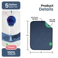 thumbnail image 3 of Improvia Washable Bed Pads for Incontinence, Waterproof Reusable, 18 x 24 in, 4-Pack (Navy & Green), 3 of 8