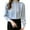 Gray, variant on Silk Blouse for Women Long Sleeve Satin Button Down Shirts Casual Loose V-Neck Business Work Tunic Top