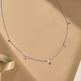 thumbnail image 3 of JeenMata 0.50 Carat Lab Grown Diamond - Round Cut Solitaire Pendant Necklace - Station Drop Solitaire Necklaces in 18K White Gold Plating Jewelry for Women, 3 of 9