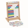 thumbnail image 1 of Manipuladores De Matemáticas De ábaco De Madera Coloridos Para Ni?os Juguetes Interactivos Para Ni?os SM SunniMix Juguetes educativos para contar, 1 of 8