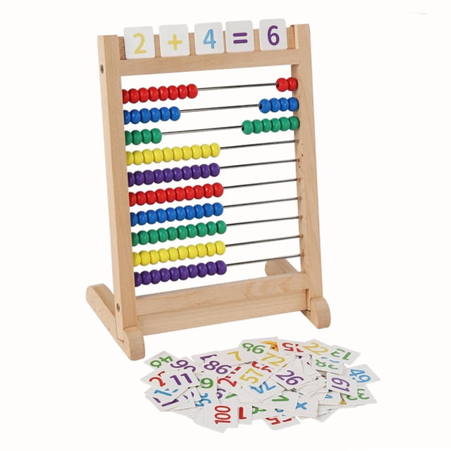 Manipuladores De Matemáticas De ábaco De Madera Coloridos Para Ni?os Juguetes Interactivos Para Ni?os SM SunniMix Juguetes educativos para contar