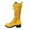 Yellow, variant on Women's Embroidered Knee High Boots Lace up Low Heel Side Zipper Retro Ethnic Style Western Cowboy Cowgirl Boots