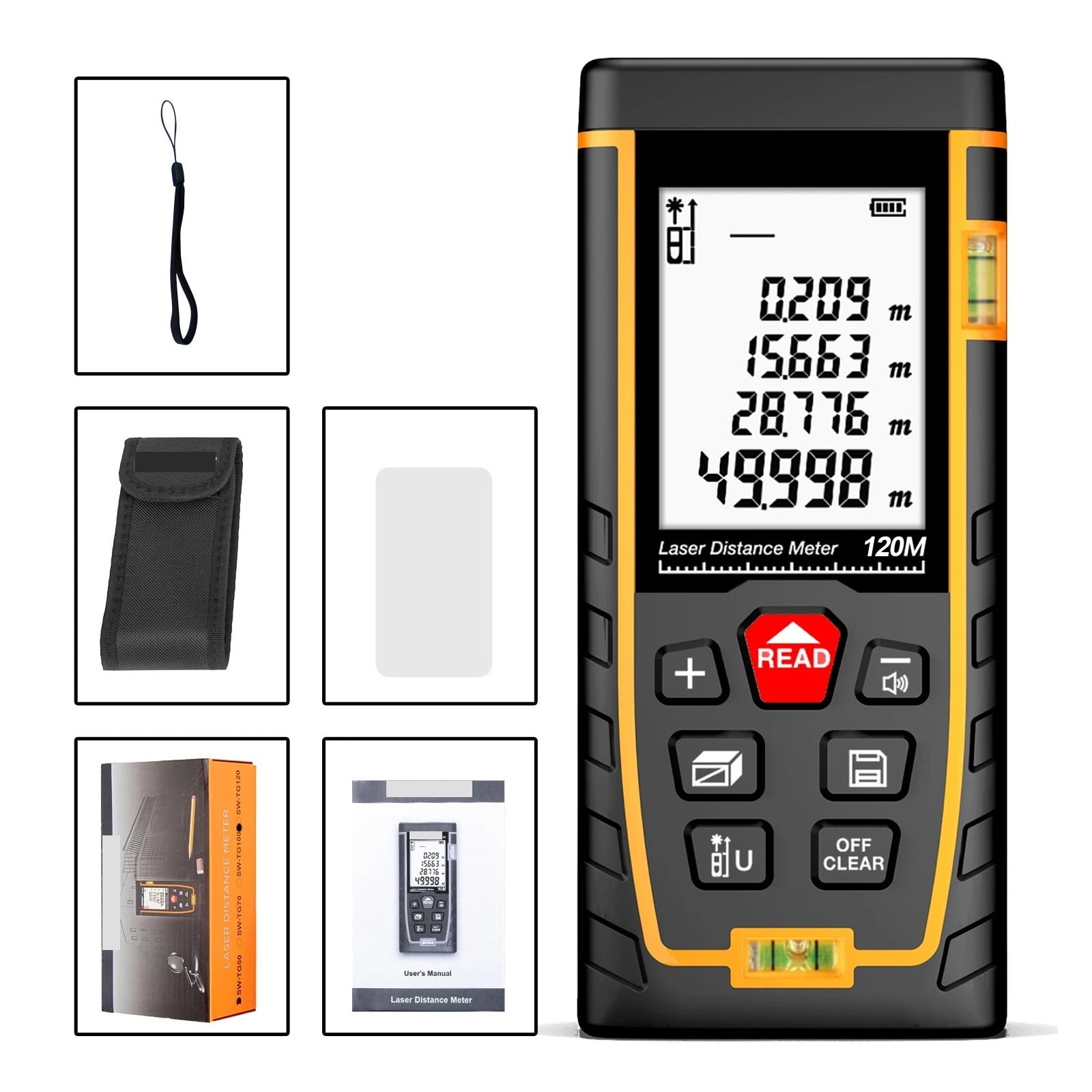 Distance Meter Digital Measuring Device Tools Electronic Tape Ranfinder Ran Finder