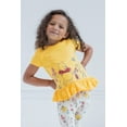 thumbnail image 3 of Disney Winnie the Pooh Piglet Toddler Girls Peplum T-Shirt and Leggings Outfit Set Newborn to Toddler, 3 of 5