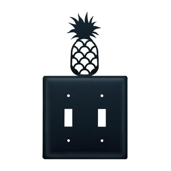Pineapple Switch Cover Double - Black