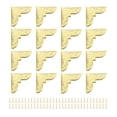 thumbnail image 1 of Uxcell 30 Pcs Protège-Angle Vintage 2"x2"x0.3" pour Table Boîte, Or, 1 of 5