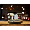 thumbnail image 3 of Unique 3D Engraved Crystal with Badger Design - Perfect Gift for Animal Lovers, 3 of 5