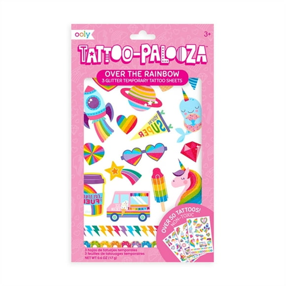 Ooly Tatuajes temporales TATOO-PALOOZA RAINBOW - 176-003 - 50 pzas Ooly 176-003
