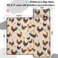 thumbnail image 5 of Rooster and Chick Cream Pattern Teens Toddler Nap Mat with Pillow, Sleeping Mat Bag for Preschool Daycare 59"x22", 5 of 6