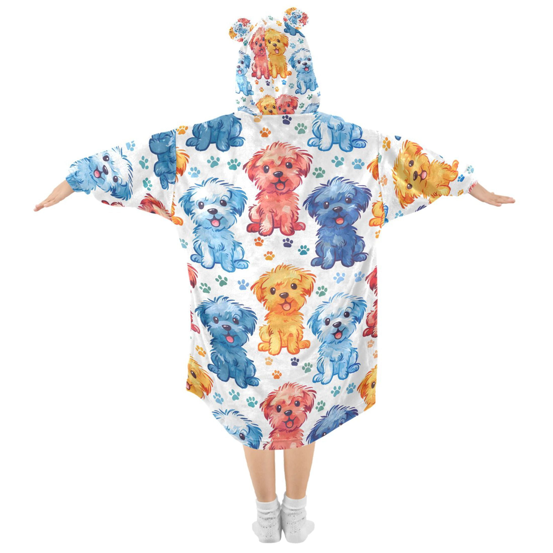 joogoo Blanket Hoodie for Dog Cartoon Oversize Sweatshirt 3-14 YR L