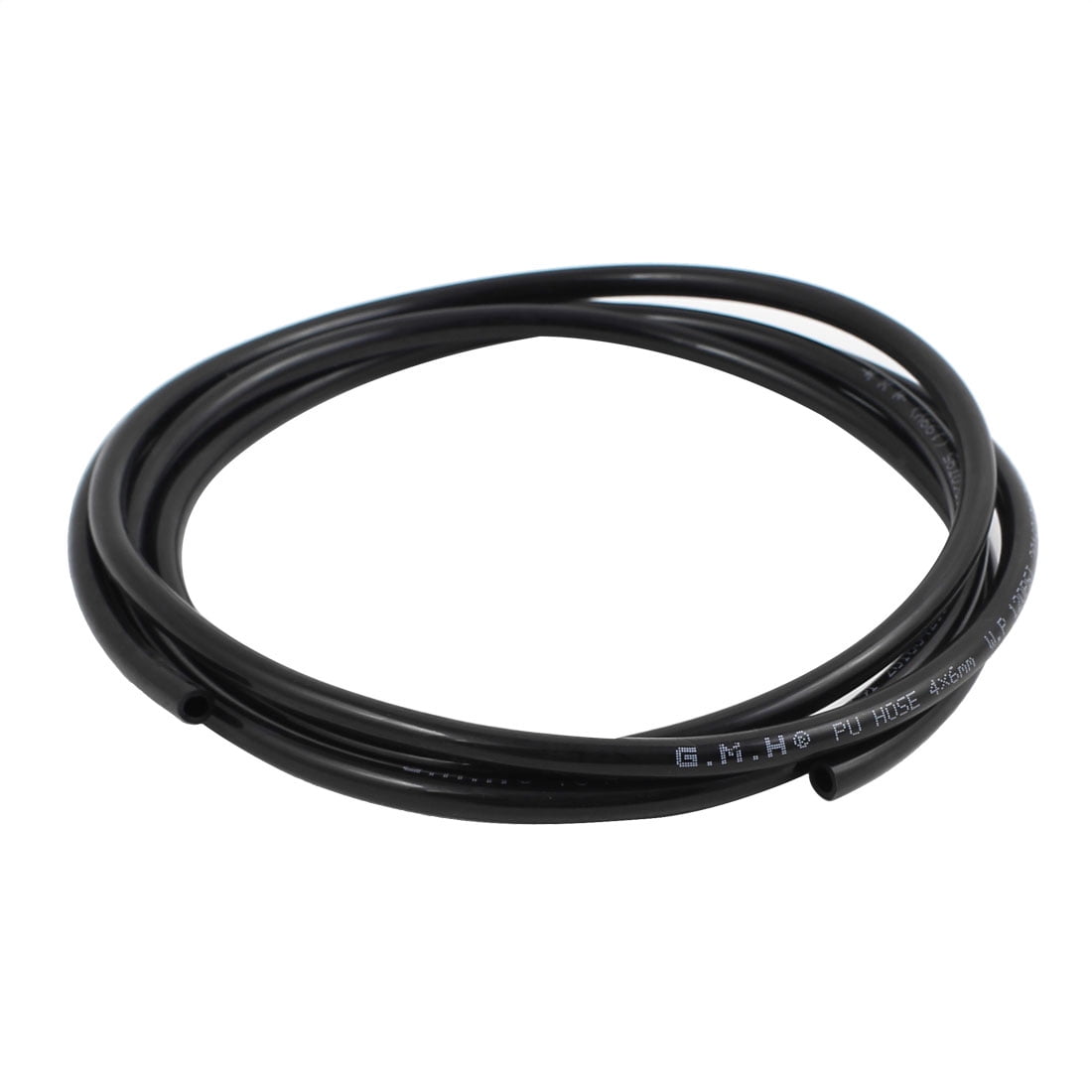 Sourcingmap® 6mm x 4mm Pneumatic Air Compressor Tubing PU Hose Tube Pipe 1.5 Meter Black