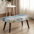 thumbnail image 4 of Psesaysky Watercolor Beach Decoration Dining Room Bench Slipcover, Polyester Spandex Fabric Scratch Resistant Removable Bench Cover for Living Room Dining, 4 of 5