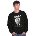 thumbnail image 4 of NASA Worm Logo Moon Space Shuttle Sweatshirt for Men or Women Brisco Brands S, 4 of 5