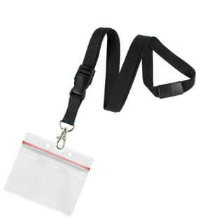 5 Pack - Hang Rites Plastic Badge Strap Clip / PVC ID Holder to Keychain  Connector - Small Adapter Connects I'd to Key Ring Lanyard or Attach Keys  to Office Access Card