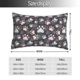 thumbnail image 2 of Kdxio Cotton Pillow Cases 16"x24" Pillowcases,Soft and Breathable Bedroom Pillow Cases-Colorful Paws Of Dog-No Pillow Core, 2 of 5