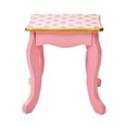 thumbnail image 5 of Fantasy Fields Gisele Princess Polka Dot Wooden Kids Play Vanity Set with Tri-Fold Mirror & Stool, Pink & Gold, 5 of 10