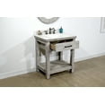 thumbnail image 6 of InFurniture WK8430-G-AP TOP 30 in. Rustic Solid Fir Single Sink Vanity in Grey Driftwood With Arctic Pearl Quartz Marble Top-No Faucet, 6 of 7