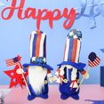 thumbnail image 4 of 2Pcs Handcrafted Cloth Dolls for Independence Day Decor, Swedish Elves & Gnomes Lucky Charm, Soft Non-Woven Fabric with Sand Weighted Base, Perfect for Table Decor, Fireplace, Shelves & Gifts, 4 of 6