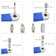 thumbnail image 5 of Extensión conjunta de Llave de Extensión de 15 Pulgadas, Adaptador de Llave de Extensión de Compensación de ImpactO con 1/4 '', 3/8 '', 1/2 '' Adaptadors de Unidad Cuadrada y, 5 of 6
