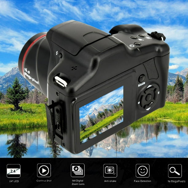 16MP 1080P 16X Zoom 2.4 Inch TFT Screen Antishake Digital SLR Camera