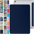 thumbnail image 1 of iPad Mini 7.9 Inch 5 Gen [ Mini 5th Generation 2019 ] A2133 A2124 A2126 MUXH2LL/A MUXF2LL/A MUXG2LL/A Trifold PC Lightweight Smart PU Leather Protective Hard Back Cover - Navy Blue, 1 of 8