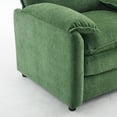 thumbnail image 4 of 38" Oversized Chenille Upholstered Armchair, Overstuffed Deep Seat Lounge Chair with Thick Cushions, Modern High Back Reading Accent Chair for Living Room, Bedroom, Office, Dorm, Green, 4 of 7