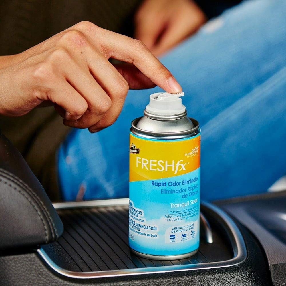 Armor All Fresh FX Car Odor Eliminator Spray,  Car Air Freshener Spray, Tranquil Skies Scent, 1.5 Oz, Pack of 6
