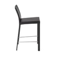 thumbnail image 6 of Set of Two Full Black Faux Leather Counter Stools, 6 of 7