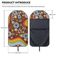 thumbnail image 7 of KUIFORTI Waterproof Car Seat Sweat Protector, Washable Retro Floral Towel Seat Coverfor Athletes, Gym, Yoga, Beach, All-Fit for Cars, SUVs and Trucks, 7 of 7