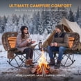 thumbnail image 4 of MOPHOTO Oversized Heated Rocking Camping Chair Support 330 lbs,Portable 3 Adjustable Heating Levels,Folding Quick Setup,Compact Storage,Lawn Chair with Side Pockets for Outdoor(Heated), 4 of 8