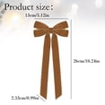 thumbnail image 3 of Verdsylv Velvet Christmas Bows with Long Tails,Large Tree Decorative Bows for Wreath,Garland & Holiday Home Decor,Elegant Velvet Ribbon Ornaments,10.24x5.12", 3 of 3