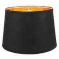 thumbnail image 1 of OULII 1Set Black Gold Cloth Lampshade for Small Table Lamp Shade 30x25cm, 1 of 8