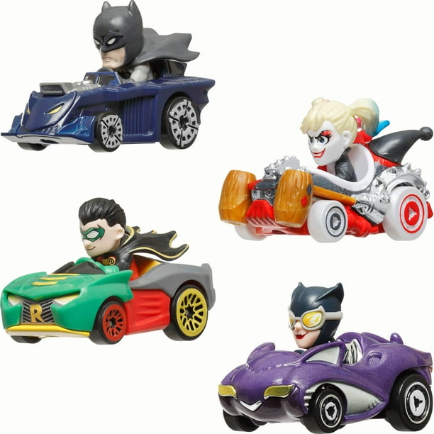 Vehículo de Juguete Hot Wheels RacerVerse Cuatro Autos de Carrera DC