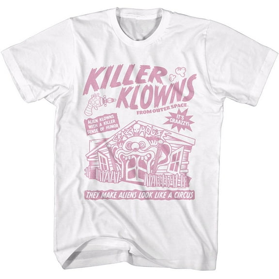 Killer Klowns From Outer Space Klown Flyer White Adult T-Shirt