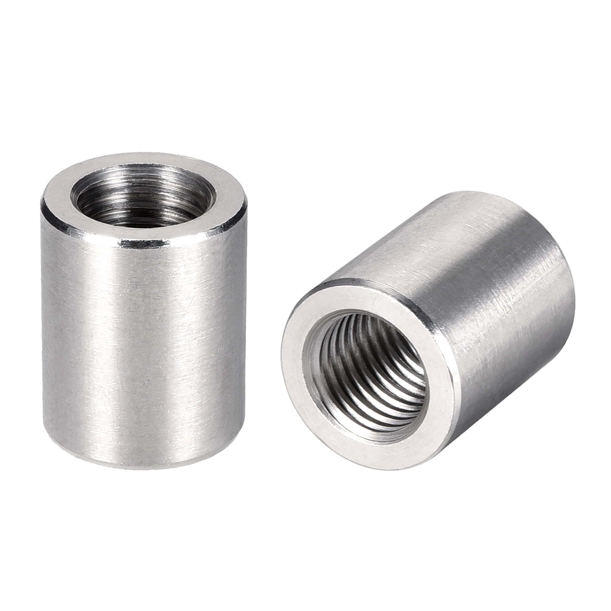 Round Connector Nuts, M16x30mm Height Sleeve Rod Nut Stainless steel 10