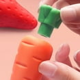 thumbnail image 6 of 1 Pcs Big ature Pencil Erasers,Assorted Fruit Pencil Erasers Toy, Big Vegetable Puzzle Erasers, 3D Vegetables Erasers for Man and Woman Reward Party Favors (Fruit and Vegetable)(Orange), 6 of 8