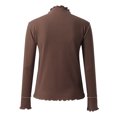 thumbnail image 4 of Vedolay Womens Tops Plus Size Women Long Sleeve Sweatshirts Coffee,L, 4 of 4