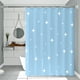 thumbnail image 5 of Cortina de ducha de PEVA, impermeable, con ganchos, moderna cortina divisoria para baño, dormitorio, hotel, fácil de limpiar e instalar, no necesita agujeros., 5 of 6