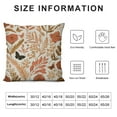 thumbnail image 5 of Autua Burnt Orange Autumn Flower Pillowcase Seasonal Fall Wildflower Rustic Outdoor Throw Pillow Cover Thanksgiving Cushion Cover 20x20in, 5 of 5