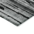 thumbnail image 4 of Addison Rugs Chantille Indoor/Outdoor Transitional Stripes Gray Washable Rectangle Rug, 3' x 5', 4 of 6