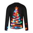 thumbnail image 4 of Brondbend Men's Tops Christmas Men’s Shirt Long Sleeves Crewneck Pullover Print Comfy Stylish Blouse Loose Fit School Clothes Multicolor, 4 of 4