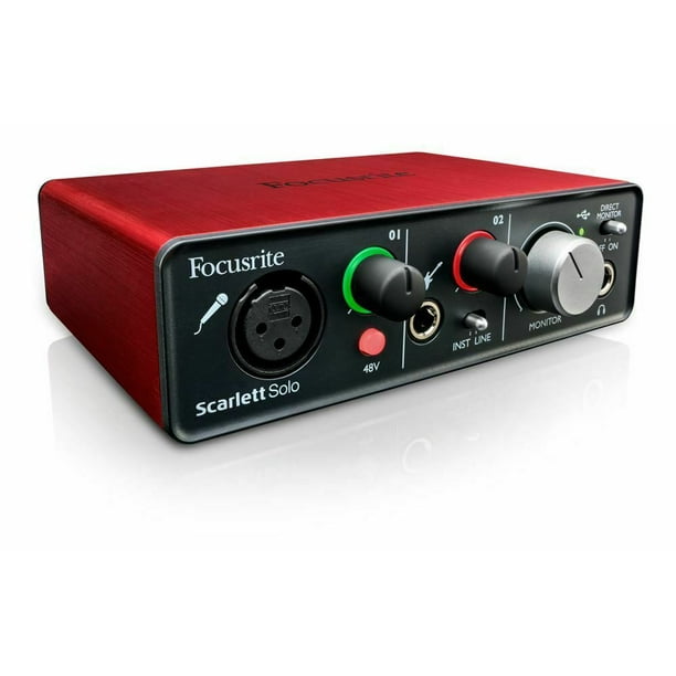 NEW!Focusrite Scarlett Solo (2nd Gen) USB Audio Interface with Pro