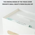 thumbnail image 6 of Multifunctional Tissue Box Holder with Phone Stand and Remote Control Storage, Desktop Organizer Featuring Large Opening and Two Compartments, Ideal for Living Room, Office, or Coffee Table Use, 6 of 10