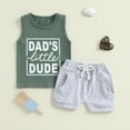 thumbnail image 2 of snilers Toddler Baby Boys Summer Outfits Sleeveless Tank Tops Casual Shorts with 2 Pockets Cute Short Sets Size 3 Months-3 Years, 2 of 4