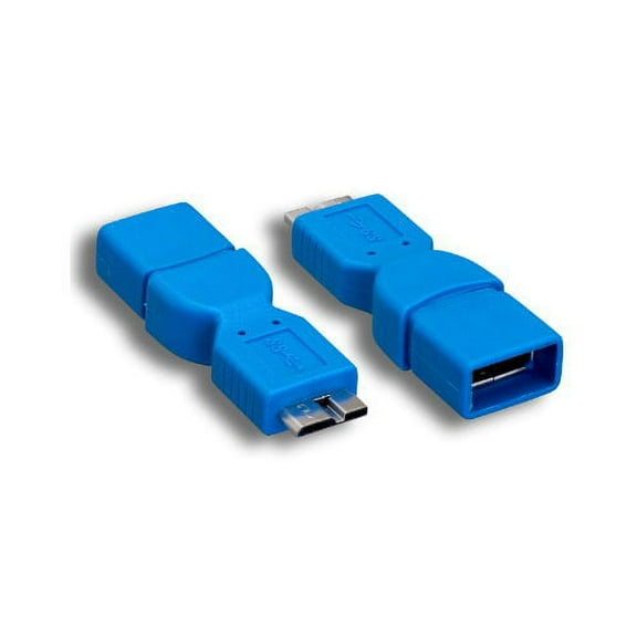 Kentek USB 3.0 Type A Female to Micro B 5 Pin Male Adapter F/M Converter Port Saver Gender Changer Coupler For PC MAC Computer Camera Cellphone Android