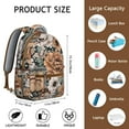 thumbnail image 6 of "Wildflower & Sunflower Backpack for Women - Stylish School Bag, Water-Resistant, Large Capacity, Laptop Pocket, Comfortable Straps, Floral Print", 6 of 6